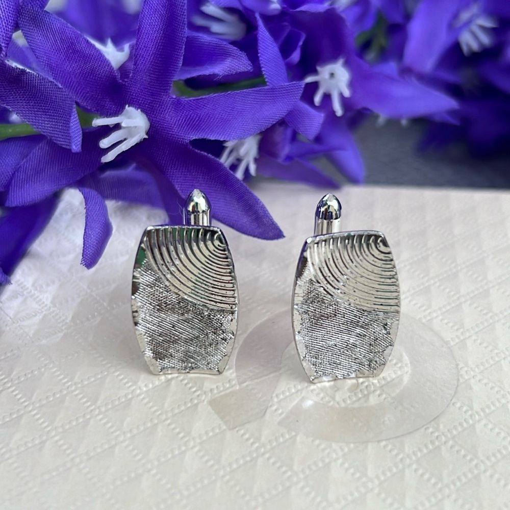 Vintage Sterling silver men’s cuff links set of two marked